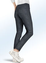 Broek in het actuele Leo-design GRIJS-ZWART