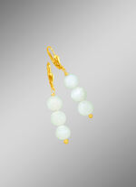 Oorbellen met echte natuurlijke maanstenen 