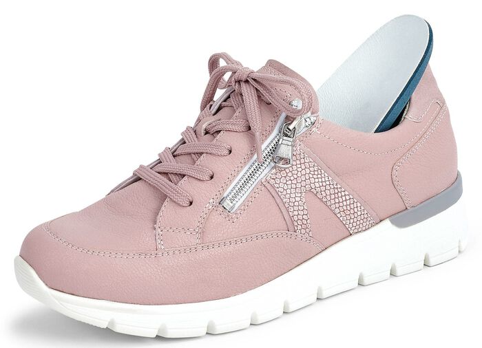 Waldl&auml;ufer veterschoen gemaakt van een interessante materiaalmix OUDROZE