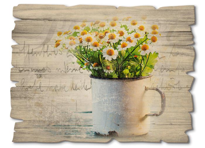 Hoogwaardige digitale print op echt hout 