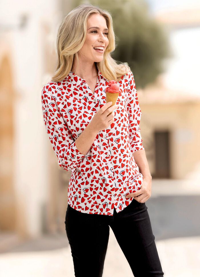 Blouse met hartjes 