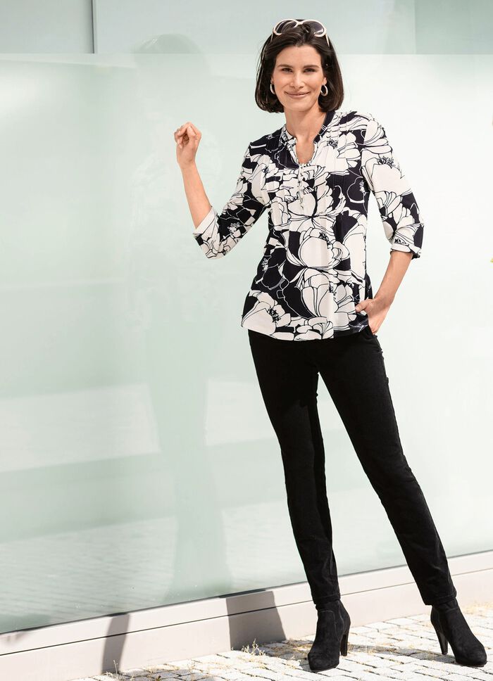 Overhemdtuniek met lusknoopsluiting 