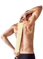 Massageborstel met washandschoen 