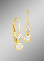 Stijlvolle oorbellen met 4 diamanten 