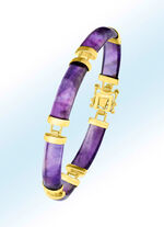 Armband met echte amethist 