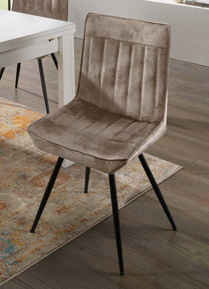 Set van 2 stoelen met stijl en kwaliteit CAPPUCCINO