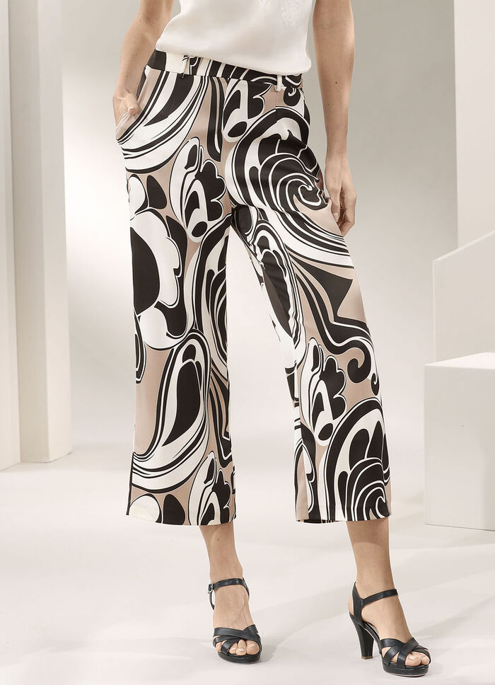 Broek met voetbandjes met stretch-boord 