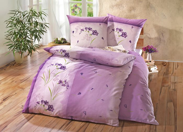 Gemakkelijk strijkbare DOBNIG beddengoedset met ritssluiting 