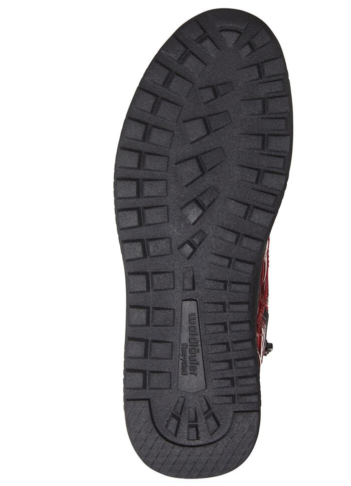 Waldl&auml;ufer veterlaarzen van elegant lakleer met krokodillenreli&euml;f ROOD