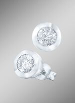 Solitaire-oorbellen met briljanten 