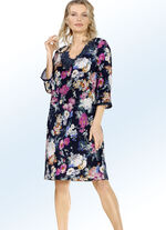 Nachtjapon met kant en 3/4-mouwen 