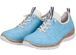 Rieker sneakers met elastische decoratieve vetersluiting 