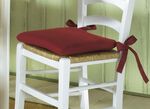 Set van 2 stoelkussens met strikkoordjes BORDEAUX