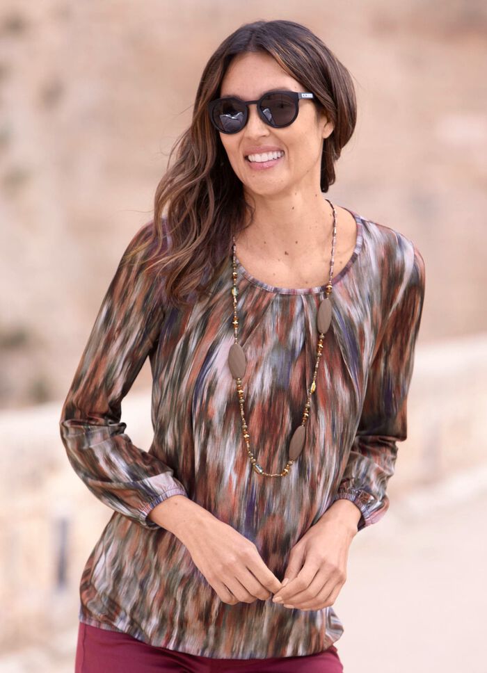 Shirt met ronde halslijn 