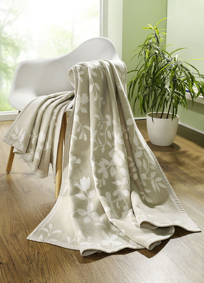 Borbo rankslaapdeken met velours lintrand 