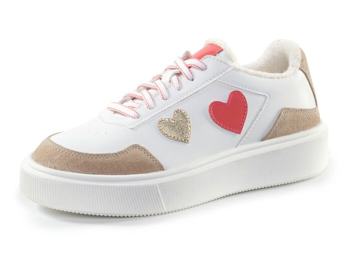 ELENA EDEN sneakers versierd met schattige hartjes 