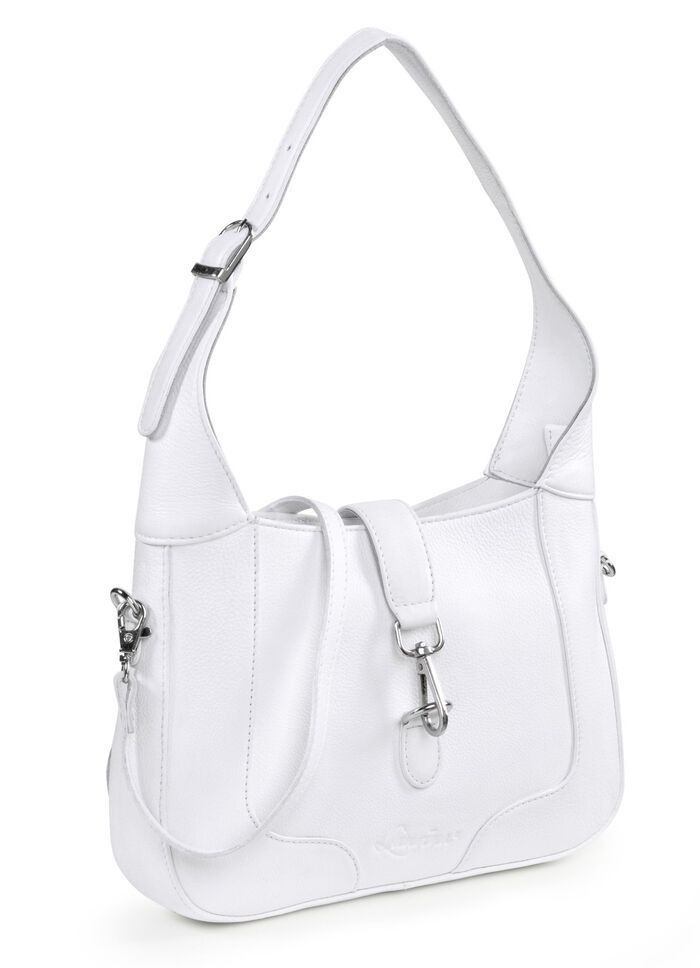 Tas Laurina van generfd nappaleer WIT