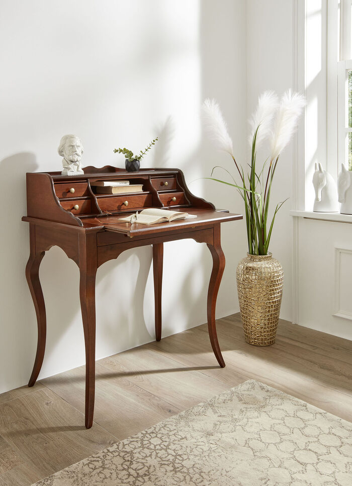 Secretaresse met uitschuifbaar tafelblad 