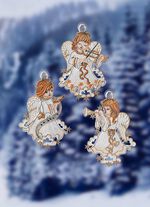 Raamfotoset van echt Plauenkant, 3-delig 