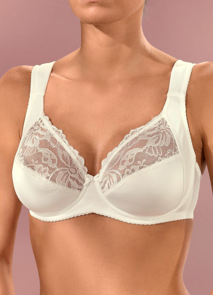 Viania set van twee beugelbeha's met elastische kant 