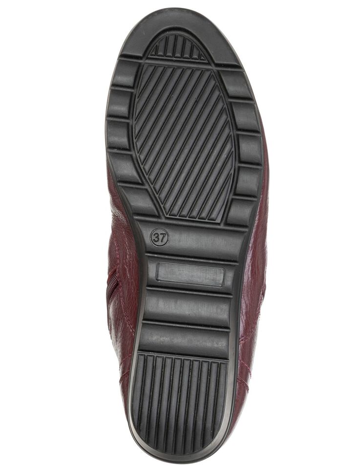 ELENA EDEN, gevoerde dames enkellaarsjes, winterschoenen, breedte G, met rits 