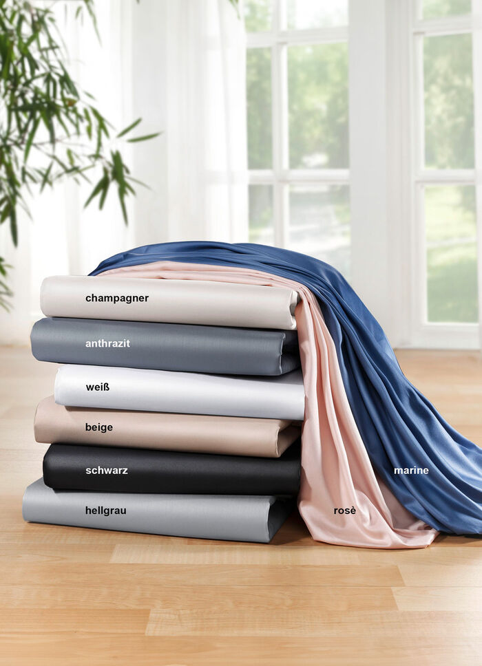 Mako satijnen hoeslaken van 100% katoen 