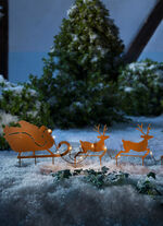 Kerstman met rendierenslee 