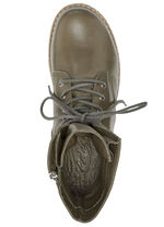 Andrea Conti veterlaarzen van zacht nappaleer OLIJF