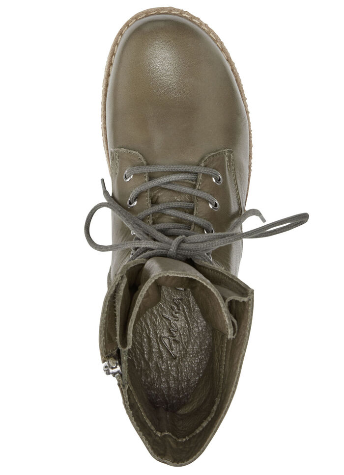 Andrea Conti veterlaarzen van zacht nappaleer OLIJF