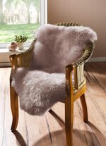 Vachtkleedje, van zachte kunstvacht TAUPE