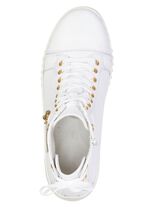 ELENA EDEN, stijlvolle dameslaarzen, breedte H, met uitneembaar voetbed WIT