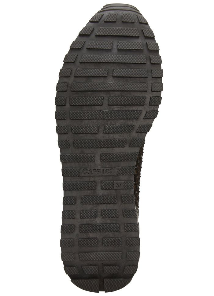 Caprice pantoffels met strass steentjes ZWART