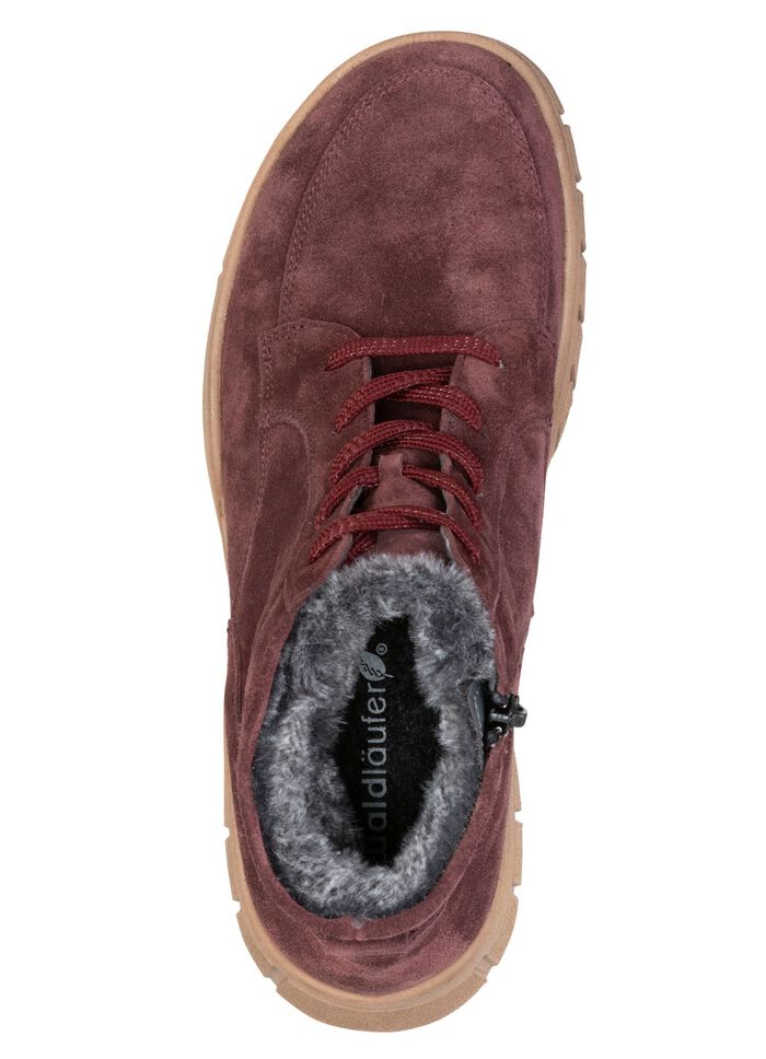 Waldl&auml;ufer, gevoerde dames enkellaarsjes, winterschoenen, breedte H, met uitneembaar voetbed BORDEAUX