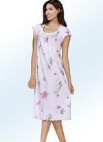 Set van twee nachthemden, korte mouwen met ronde hals 