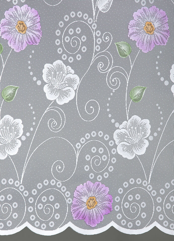 klein raamgordijn met roede-doortrek FLIEDER