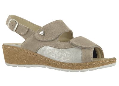 Sandaaltjes met klittenband van echt leer 