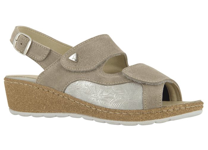 Sandaaltjes met klittenband van echt leer 