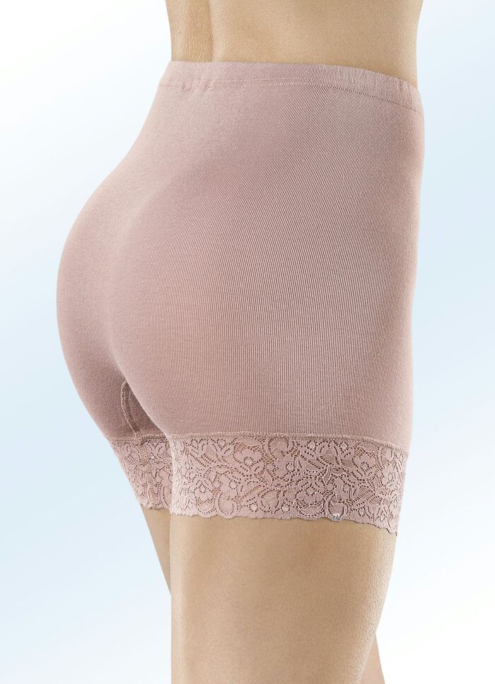 Verpakking met drie slips met vervangbaar elastiek 