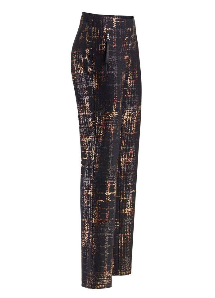 Broek met aangesneden band 