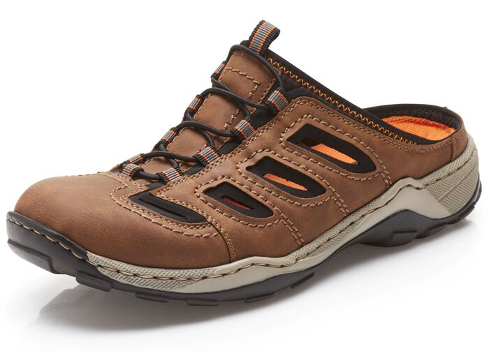 Rieker klomp met decoratieve vetersluiting 