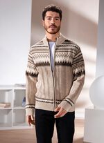 Jas met volledige ritssluiting BEIGE-BRUIN GEM&Ecirc;LEERD