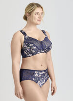 Miss Mary-bh met kleurig harmonieus bloemenmotief MARINE-BUNT