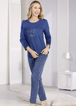Set van twee pyjama's met lange mouwen en een lange broek