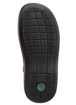 GINO GALANTE, comfortabele herenmuiltjes, breedte H, gemaakt van leer ZWART-CHIANTI