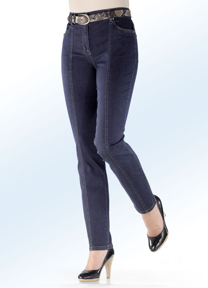 Super comfortabele powerstretch jeans DONKERBLAUW