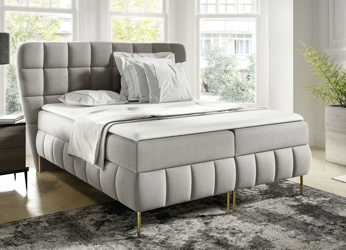 Boxspringbed 120x200 cm CRÈME