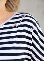 Net overhemd met gestreept dessin 