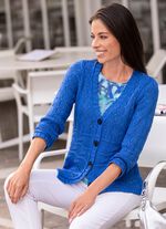 Vest gemaakt van lintgaren 