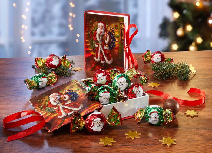 Kerstboekje, set van 2, met zoete vulling 