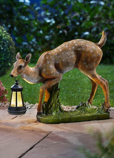 Reekalfje met zonne-lampje 